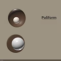 Poliform Wooden Round Wall Lamps Modern Interior Design For Home Decor