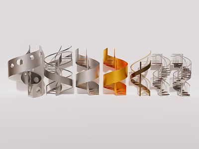 revolving staircase 3d model