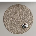 Modern Round Carpet Round Woven Carpet Rattan Carpet Books 3d model