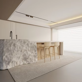 Modern dining table 3d model