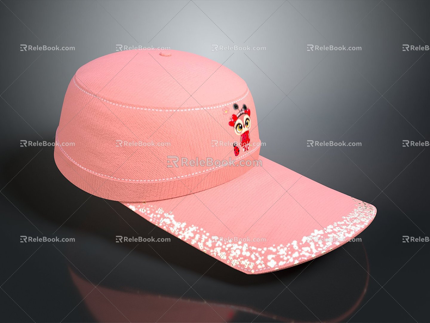 Hat cap baseball cap realistic 3d model