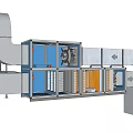 Industrial Air Conditioner Fan System With Ducts Filters And Components Structure