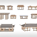 New Chinese Style Pavilion 3d model