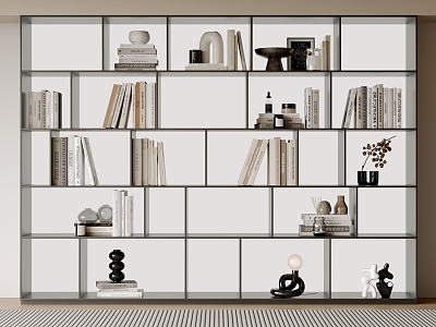 Bookcase Bookshelf Display Cabinet Book Ornaments Multifunctional Decorative Cabinet Combination Bookcase Open Bookcase model