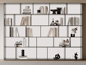 Bookcase Bookshelf Display Cabinet Book Ornaments Multifunctional Decorative Cabinet Combination Bookcase Open Bookcase 3d model