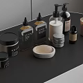 Modern Dishwashing And Daily Use Products With Glass Bottles Soap Dish And Jars