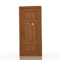 Jianou solid wood door interior door door 3d model