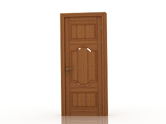 Jianou solid wood door interior door 3d model