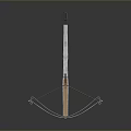 Medieval Crossbow Weapon Featuring Metal Frame Wooden Parts Bowstring And Trigger Mechanism