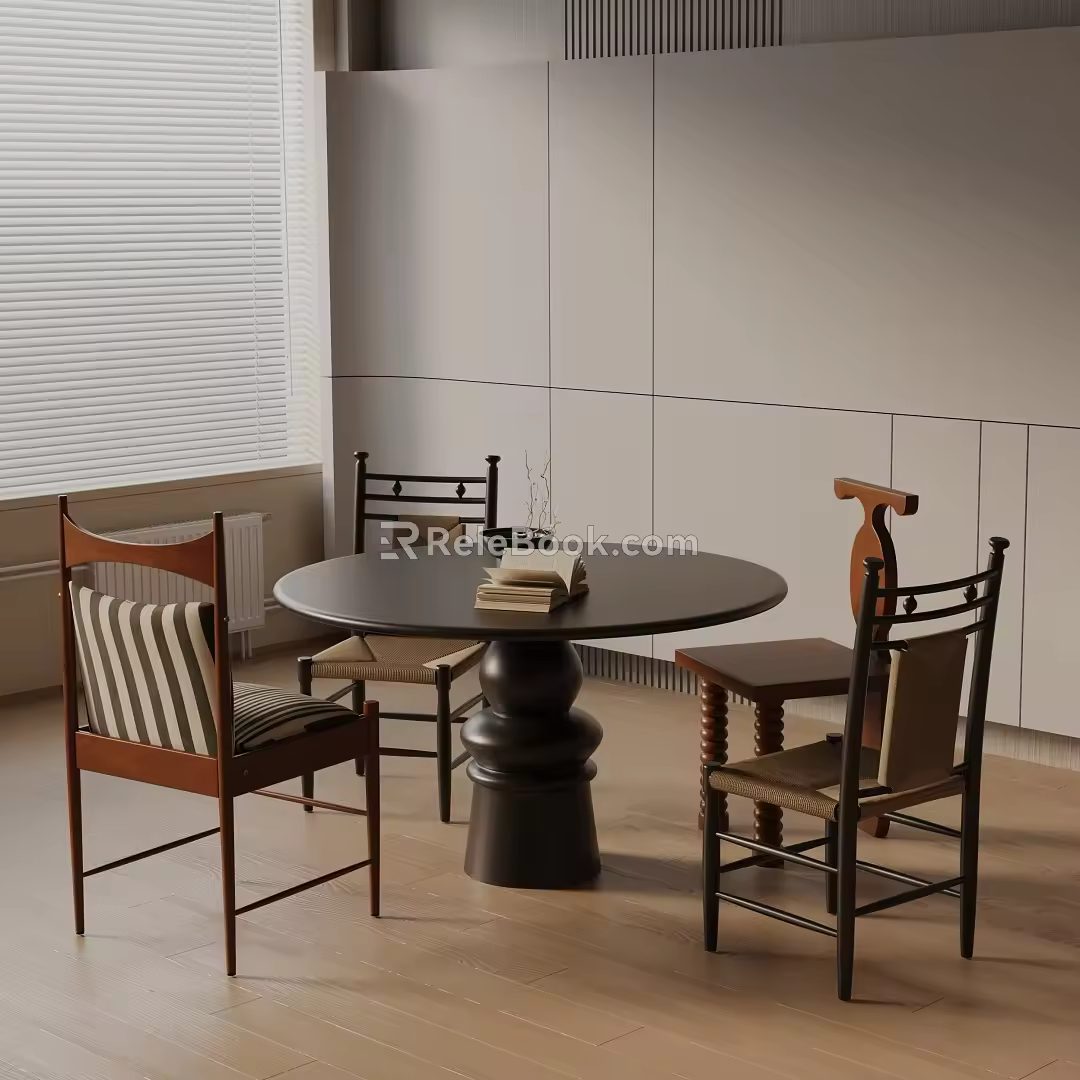 Modern table combination 3d model