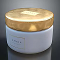 HANNA Skin Care White Jar With Shiny Gold Lid And Brand Label For Beauty Routine