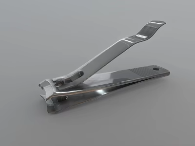 Stainless Steel Metal Nail Clipper With Sharp Blade And Durable Design 3d model