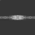 Ornate Fantasy Sword with Blue Icy Crystal Blade Brown Hilt and Metallic Decorative Accents