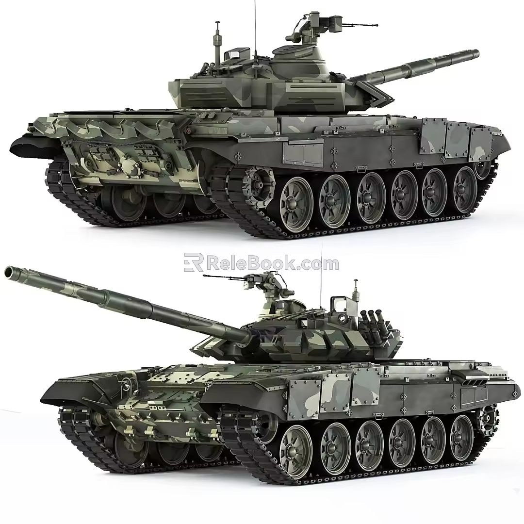 Tank 72B3 3d model