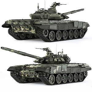 Tank 72B3 3d model