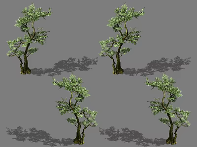 modern banyan tree 3d model