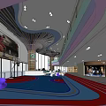 Supermarket Department Store With Diverse Daily Products And Modern Shopping Aisles For Customers