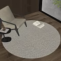 Round carpet 3d model
