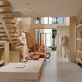 Modern Clothing Store Interior With Mannequins Hangers Display Shelves And Comfortable Sofa