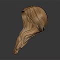 Game and Movie Character Realistic Long Brown Flowing Hair Wig Design