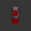 Classic Red Coupe With Shiny Exterior And Reflective Surface Design 3d model
