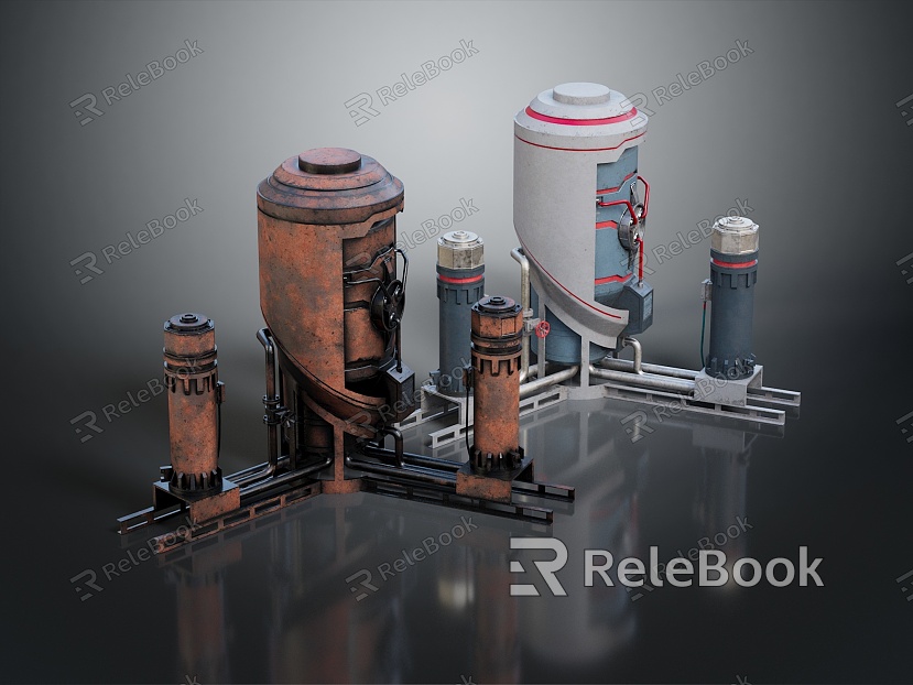 modern industrial equipment storage facility storage tank model