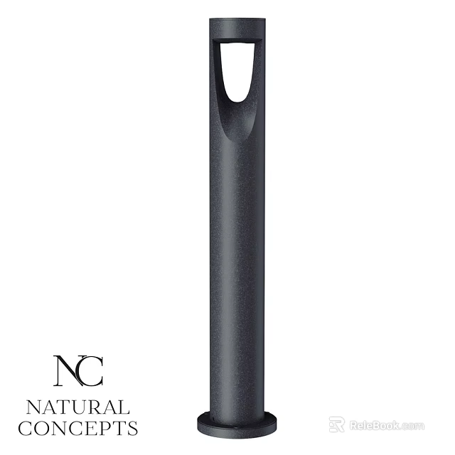 Sleek Black Outdoor Light With Modern Design For Garden Decoration And Exterior Use 3d model 