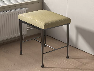 liaigre modern sofa stool 3d model