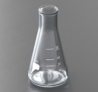 Conical beaker Conical experimental vessel High beaker Experimental vessel Beaker Laboratory glassware 50 ml beaker High beaker Experimental vessel beaker 3d model