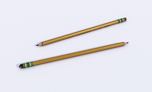 Old Pencil Modern Pencil 3d model