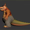 Crocodile Alligator Nile Crocodile carnivore reptile cold-blooded animal reptile 3d model