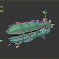 Modern Spaceship Spacecraft 3d model