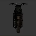 Vintage Black Custom Motorcycle Featuring Rugged Tires Classic Seat And Stylish Design