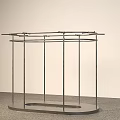 Stylish Modern Clothing Store Metal Clothes Rack With Open Design For Garment