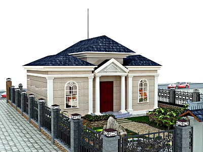 Jianou single-family villa self-built villa 3d model