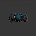 Colorful Fantasy Armor 3D Model With Vibrant Patterns And Detailed Design