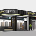 HONOR TONGHUA Door Industry Exhibition Booth With Modern Black Design And Door Displays