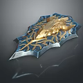 Medieval Shield Ancient Shield Defensive Weapon Ancient Shield Iron Shield Protective Shield Wooden Shield 3d model