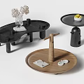 Cassina reaction coffee table corner table side several shaped fruit plate 3d model