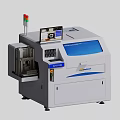 High Precision Industrial Equipment With Digital Display Control Panel And Warning Lights 3d model