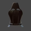 Modern Single Chair With Leather Upholstery Ergonomic Design And Sleek Metal Frame