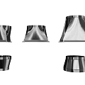 Different Types Of Pipes And Plumbing Fittings Design Elements Set