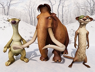 Modern Game Characters Ice Age Characters 3d model