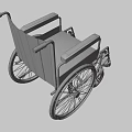 Black Manual Wheelchair With Steel Frame Large Rear Wheels And Mobility Design