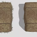 Natural Agricultural Plant Hay Bales As Essential Farm Storage And Feeding Material