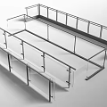 Modern Glass Railings With Metal Frame For Balcony And Staircase Design