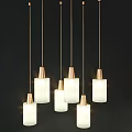 Various Modern Pendant Lights With Copper Accents And Glass Shades For Home Decor