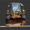 Yellow Wheel Loader Construction Equipment With Dirt Bucket And Large Tires