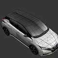 Nissan Leaf White Electric Car With Sleek Exterior Design And Alloy Wheels