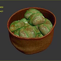 Wicker Basket Filled With Fresh Golden Brown Bread Rolls For Daily Use